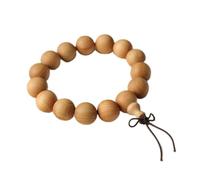 HYHJYMG Natural Thuja Wood Bracelet 15Mm Mala Prayer Beads Buddhist Rosary Unisex