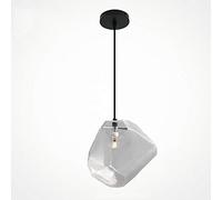 HYHJYMG Nordic New Modern Stained LED Color Glass Stone Pendant Lights Creative Lounge Dining Room Chandelier Single Head Business District Showroom Ceiling Hanging Lamp G4 Holiday Lights Needed