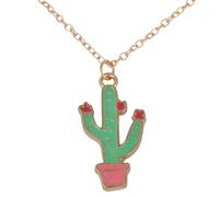 HYHJYMG Palm Tree Necklace for Women, Coconut Tree Pendant Necklace, Cactus Bonsai Palm Tree Necklace, Pot Succulent Plant Necklace, Palm Tree Necklaces for Women, Tropical Necklace