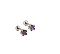 HYHJYMG Pavé Color Crystal Star Stud Earrings Women Light Temperament Wedding Party Jewelry