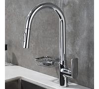 HYHJYMG Pull Out Kitchen Mixer tap,Kitchen taps Mixer for Sink with spout swivels 360° Single Handle,Two Spray Function,Kitchen faucets with hot and Cold Water Mixer,Chrome