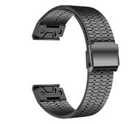 HYHJYMG Quick Fit Stainless Steel Strap for Garmin Watch Fenix 6 7 Pro 5 Plus 5s 6s 7s No Gaps 26mm 22mm 3HR 945 Curved End Metal Band Watch Strap