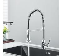 HYHJYMG Removable Gourmet Kitchen Faucet 2 Modes Rotatable Deck Mount Single Handle Cold Hot Water Mixer Kitchen Sink Crane,Chrome A