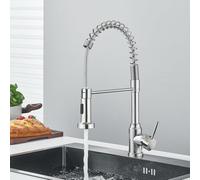 HYHJYMG Removable Gourmet Kitchen Faucet 2 Modes Rotatable Deck Mount Single Handle Cold Hot Water Mixer Kitchen Sink Crane,Chrome A