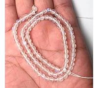 HYHJYMG Shower Curtain Charm Jewelry Guarantee Natural Stone Round Loose Beads Moonstone Amazonian Sandstone Lapis Gem DIY Jewelry Bracelet Necklace 2 3 4mm