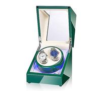 HYHJYMG Spinner winding box Watch Winders - 2+0 LED Light Automatic Turn Watch Device Mechanical Watch Shaker Household Mute Rotary Motor Watch Winding Box Storage Case Battery AC Dual-mode Quiet and