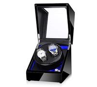 HYHJYMG Spinner winding box Watch Winders - 2+0 LED Light Automatic Turn Watch Device Mechanical Watch Shaker Household Mute Rotary Motor Watch Winding Box Storage Case Battery AC Dual-mode Quiet and