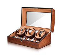 HYHJYMG Spinner Winding Box Watch Winders - Solid Wood Watches Shaker Mechanical Watch Rotating Placer Watch Storage Case Organizer Watches Automatic Winding Box 5-Gears Adjustab