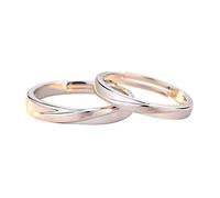 HYHJYMG Sterling metal Open Finger Ring S925 metal Couple Ring Male and Female Frosted Rings Simple Opening Adjustable Ring Gifts for Lover Ring, Adjustable Opening