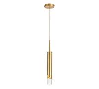 HYHJYMG Tube Hanging Lamp Modern Simple Pendant Light Long Nordic Bedroom Bedside LED Cylinder Chandelier Single Slim Aluminum Home Lighting LED Hanging Light Made in China Produced in China