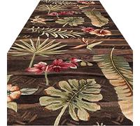 HYHMJ-Printing and Dyeing Mixed Flowers and Leaves Rug Runner The Product Can Be Fused to Various Scenarios, Machine Washable - Not Deformed Hallway Runner Area Rug,A,60x170cm
