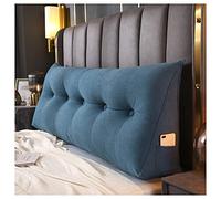 HYHMJ Reading Wedge Pillow, Triangular Rest Large Bolster Cushion Positioning Support Wedge Headboard Lumbar Cushion, with Removable Cover, for Day Bed & Bunk Bed,D,80 * 50 * 20cm