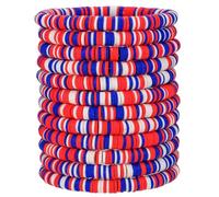 HYHONEY 12pcs Friendship Bracelets Beaded Bracelets Heishi Bracelet Cute Bracelets Stack Vinyl Clay Disc Bead Surfer Stretch Summer Beach Bracelets For Women Preppy Bracelets, adjustable, clay