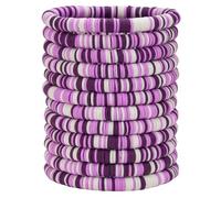 HYHONEY 12pcs Friendship Bracelets Beaded Bracelets Heishi Bracelet Cute Bracelets Stack Vinyl Clay Disc Bead Surfer Stretch Summer Beach Bracelets For Women Preppy Bracelets, adjustable, clay