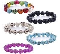 HYHONEY Beaded Bracelets Bracelets for Men Women His and Hers Couples Bracelets Elastic Adjustable Mens Bracelet, One Size, Stone, stone