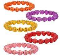HYHONEY Beaded Bracelets Bracelets for Men Women His and Hers Couples Bracelets Elastic Adjustable Mens Bracelet, One Size, Stone, stone