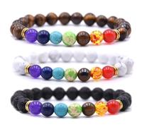 HYHONEY Beaded Bracelets for Men Women His and Hers Couples Bracelets Elastic Stretch Mens Womens Bracelet, One Size, Stone, stone