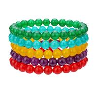 HYHONEY Beaded Bracelets for Men Women His and Hers Couples Bracelets Elastic Stretch Mens Womens Bracelet, One Size, Stone, stone