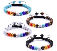 HYHONEY Beaded Bracelets for Men Women His and Hers Couples Bracelets Elastic Stretch Mens Womens Bracelet, One Size, Stone, stone