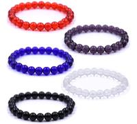 HYHONEY Beaded Bracelets for Men Women His and Hers Couples Bracelets Elastic Stretch Mens Womens Bracelet, One Size, Stone, stone