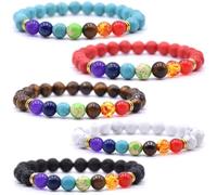 HYHONEY Beaded Bracelets for Men Women His and Hers Couples Bracelets Elastic Stretch Mens Womens Bracelet, One Size, Stone, stone