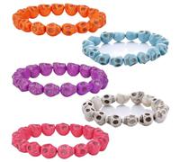 HYHONEY Crown Bracelets Bead Bracelet Mens Bracelet Womens Bracelets Matching Couple Zircon Crown Fashion Jewelry Elastic Adjustable Charm Jewelry for Men Women
