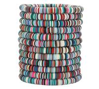 HYHONEY Friendship Bracelets Beaded Bracelets Heishi Bracelet Cute Bracelets Stack Vinyl Clay Disc Bead Surfer Stretch Summer Beach Bracelets For Women Preppy Bracelets, One Size, Stone, Agate