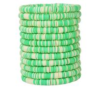 HYHONEY Friendship Bracelets Beaded Bracelets Heishi Bracelet Cute Bracelets Stack Vinyl Clay Disc Bead Surfer Stretch Summer Beach Bracelets For Women Preppy Bracelets, One Size, Stone, clay