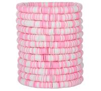 HYHONEY Friendship Bracelets Beaded Bracelets Heishi Bracelet Cute Bracelets Stack Vinyl Clay Disc Bead Surfer Stretch Summer Beach Bracelets For Women Preppy Bracelets, One Size, Clay, clay