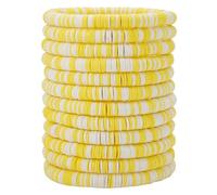 HYHONEY Friendship Bracelets Beaded Bracelets Heishi Bracelet Cute Bracelets Stack Vinyl Clay Disc Bead Surfer Stretch Summer Beach Bracelets For Women Preppy Bracelets, One Size, Stone, Agate
