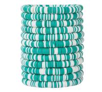 HYHONEY Friendship Bracelets Beaded Bracelets Heishi Bracelet Cute Bracelets Stack Vinyl Clay Disc Bead Surfer Stretch Summer Beach Bracelets For Women Preppy Bracelets, One Size, Stone, clay