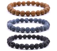 HYHONEY Mens bracelet Bracelets for women Bracelets Beaded Bracelets Mens jewelry Mens Womens Bracelet bracelets for men bracelet men men's fashion Mens beaded bracelets, One Size, Stone, Agate