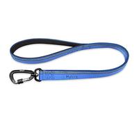 Hyhug Design Strong 3M Reflective Strip Double Color Nylon Jacquard Weave Webbing Dog Lead, Comfy Adjustable Length Safety Leash, Durable Soft Breathable, Safe Night Walk (24 inch, Classic Blue)