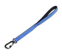 Hyhug Design Strong 3M Reflective Strip Double Color Nylon Weave Webbing Dog Lead, Comfy Adjustable Length Safety Leash, Durable Soft Breathable, Safe Night Walk (18 inch, Classic Blue)