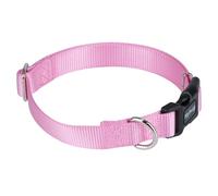 Hyhug Heavy Duty Dog Collar for Medium Dogs, Pink| Quick Release Nylon, Adjustable No-Pull Training & Everyday Walk(Medium, Bonbon Pink)