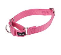 Hyhug Improved Design Nylon Webbing, Cold Water Washing Does Not Fade, Not Polluting Dog Hair, Wear Resistant and Not Prone to Fuzzing. No Slip Training Martingale Collar. (Large, Candy Pink)