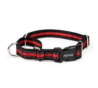 Hyhug Martingale Collar for Dogs With Buckle: Anti Escape, No Slip Heavy Duty Polyester, Colorfast Adjustable Pet Supplies for Large Breeds (Reflective Red, Large)