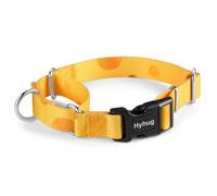 Hyhug Martingale Dog Collar With Buckle: Escape-Proof, No Slip Heavy Duty Nylon, Colorfast Adjustable Pet Supplies for Small Breeds (Cheese, Small)