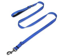 Hyhug Pets Adjustable Length Lead with Traffic Nylon and Super Soft Neoprene lined Handle for Dogs Daily Use Walking, Professional Training. (Large, Royal Blue)