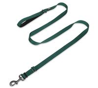 Hyhug Pets Adjustable Length Lead with Traffic Nylon and Super Soft Neoprene lined Handle for Dogs Daily Use Walking, Professional Training. (Large, Olive Green)