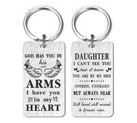 HYHYDHP Daughter Memorial Gifts Keychain - I Have You In My Heart Keyring In Memory of Daughter - Sympathy Bereavement Gifts for Loss of Daughter