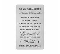 HYHYDHP Godmother Proposal Gifts Card from Godson - Godmother Birthday Gifts from Godson - Thank You Cards for Godmother