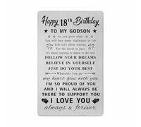 HYHYDHP Godson 18th Birthday Card - Happy 18th Birthday Gifts for Godson - Godson 18 Year Old Birthday Cards Adult