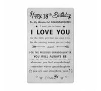 HYHYDHP Granddaughter 18th Birthday Card - Happy 18th Birthday Gifts for Granddaughter - Granddaughter 18 Year Old Birthday Cards Adult