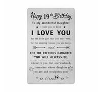 HYHYDHP Happy 19th Birthday Card Daughter - 19 Year Old Birthday Gifts for Daughter - Sweet Daughter 19th Birthday Cards