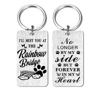HYHYDHP Memorial Gifts for Loss of Dog - Bereavement Gifts for Loss of Cat - Sympathy Gifts for Loss of Pet - Pet In Heaven Memorial Keyring