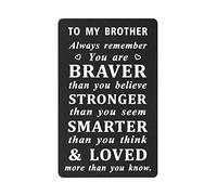 HYHYDHP to My Brother Christmas Cards, Brother Inspirational Gifts Birthday Cards from Brother Sister, Bro Graduation Ideas