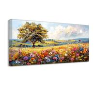 hyidecorart Canvas Wall Art for Living Room Large, 20"x40" Rural Fields Pictures Prints, Colorful Nature Bedroom Decor Aesthetic, Modern Wall Decorations for Office Bathroom Hallway Dining Room
