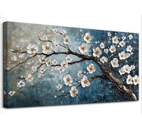 hyidecorart Canvas Wall Art for Living Room Large, 30"x60" XXL Plum Blossom Tree Prints, Flower Pictures Bedroom Decor Aesthetic, Modern Wall Decorations for Office Bathroom Hallway Dining Room