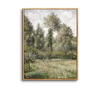 hyidecorart Wooden Framed Canvas Wall Art for Living Room, 12"x16" Landscape Oil Panting Vintage Bedroom Decor Aesthetic, Pictures Prints Wall Decorations for Desktop Office Hallway Dining Room